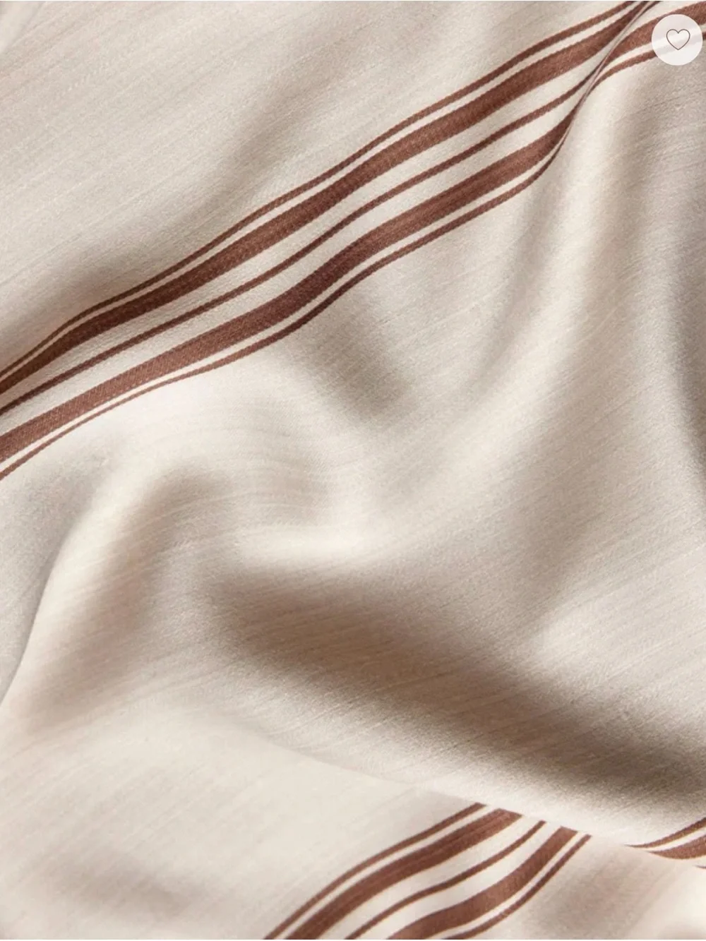 Cozy Earth Bamboo Pillowcases Baja Maple Stripe Standard Size NWT